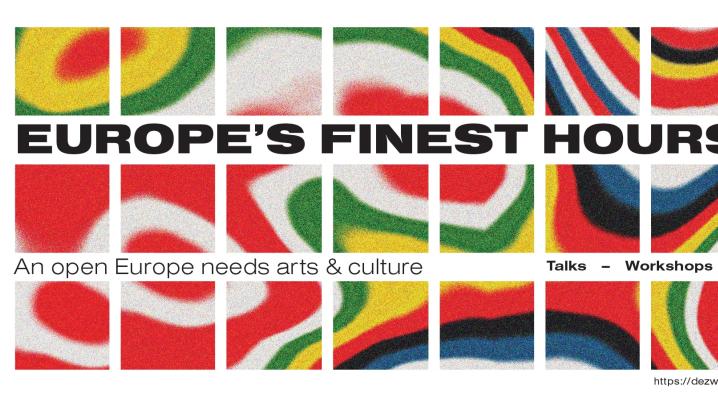Europe's Finest Hours is a celebration of European cultural connections ahead of the European Parliament elections, taking place on June 5th in collaboration with Pakhuis de Zwijger, EUNIC Netherlands, The European Commission Representation in The Hague and the European Cultural Foundation